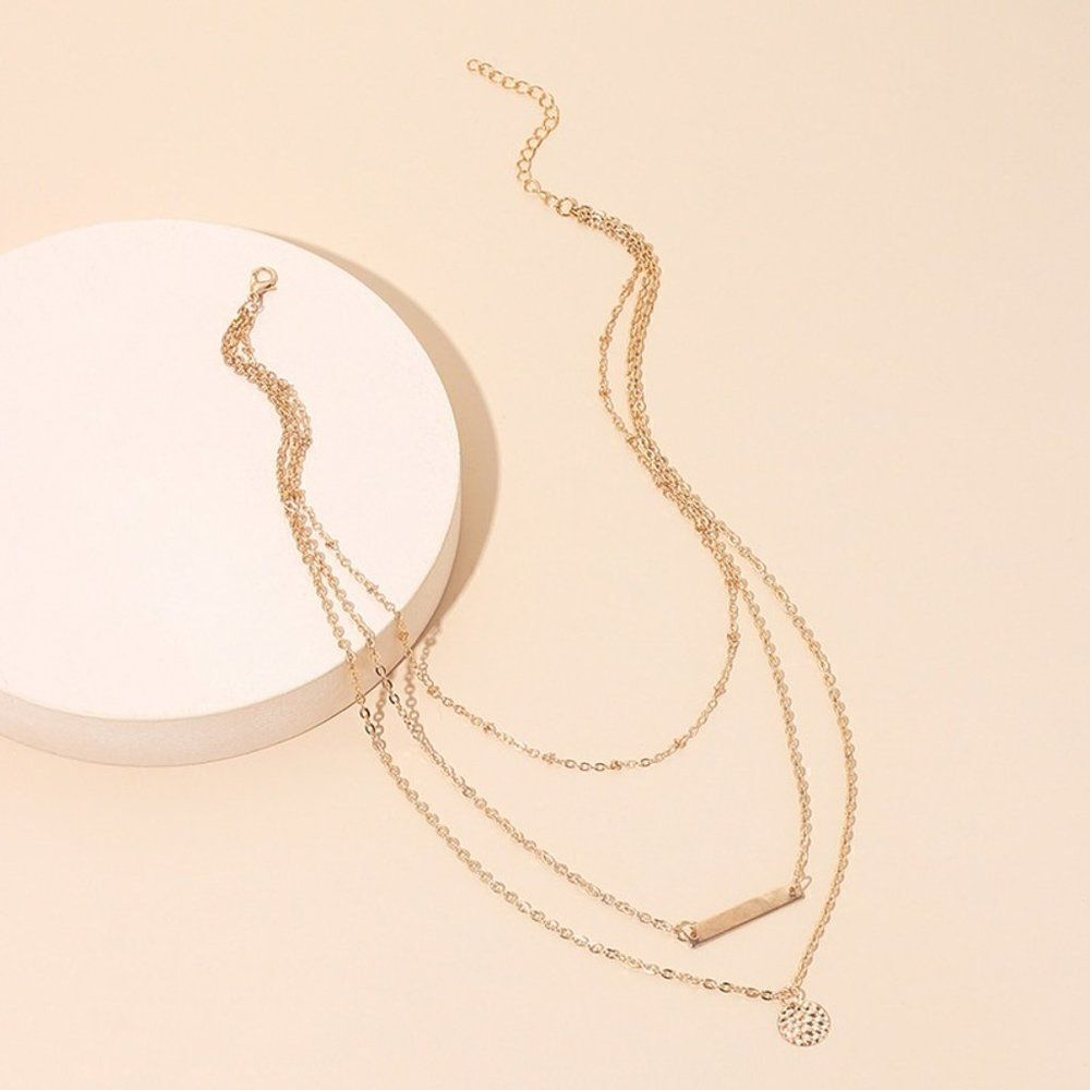 Trendy Layered Ladies Necklace - Picture 3 of 5